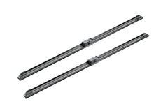 Bosch AeroTwin installed on windshield demonstrating improved contact and clearer visibility