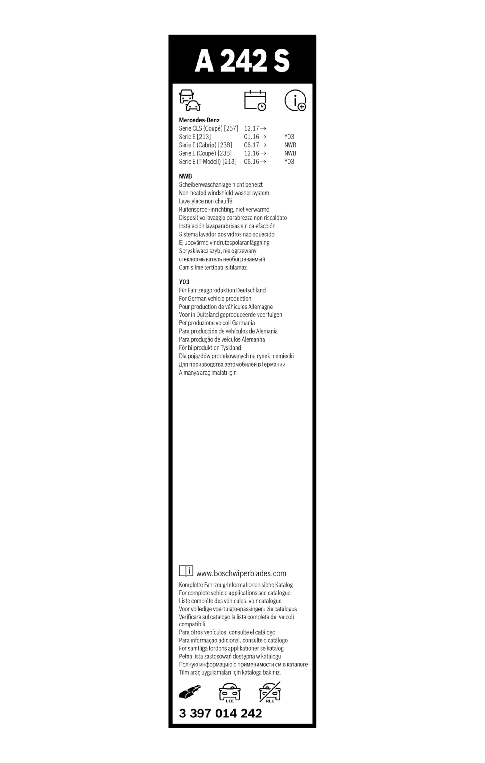 BOSCH AeroTwin aerodynamic wind spoiler profile showing improved contact benefit