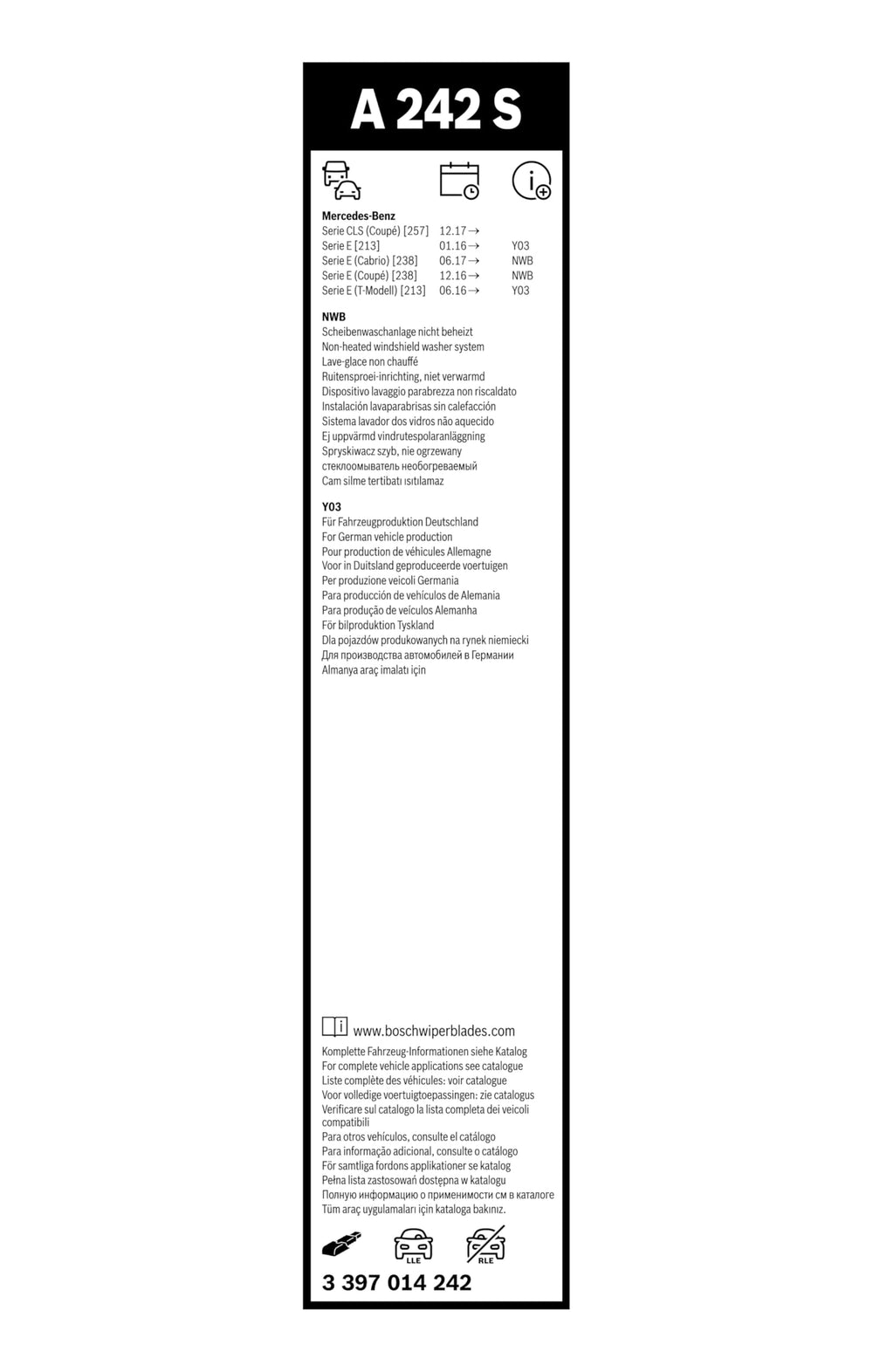 BOSCH AeroTwin aerodynamic wind spoiler profile showing improved contact benefit