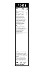 BOSCH AeroTwin aerodynamic wind spoiler profile showing improved contact benefit