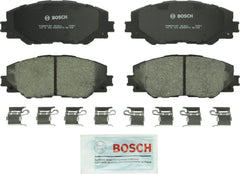Bosch BC1211 front pads packed with hardware showing easy installation benefit