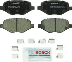 Bosch BC1377 rear packaging showing pad set and included hardware for easy install