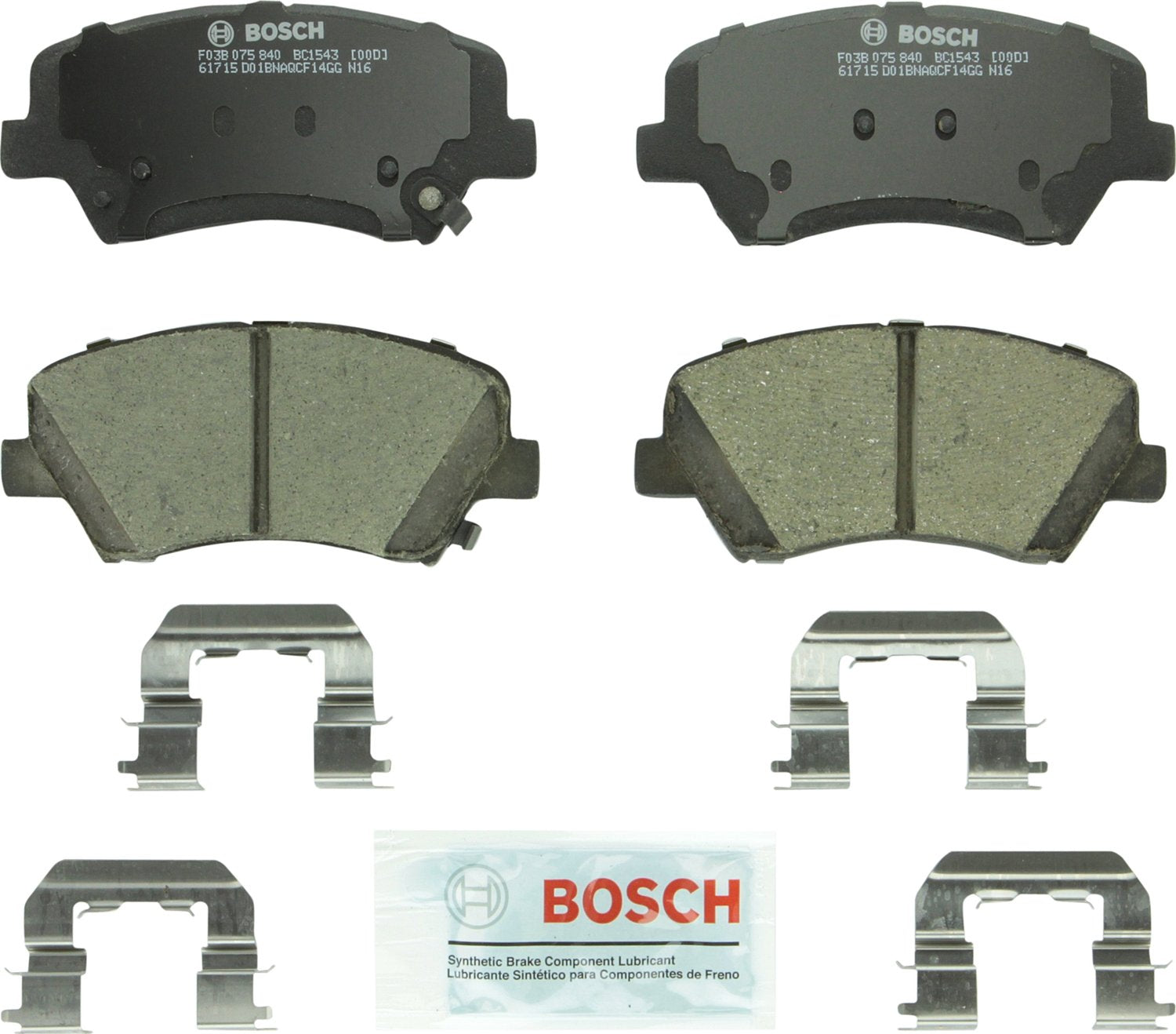 Bosch BC1543 front packaging showing complete axle set and benefits