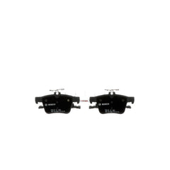 Bosch BC1761 rear pad front view showing fit and quieter braking benefit