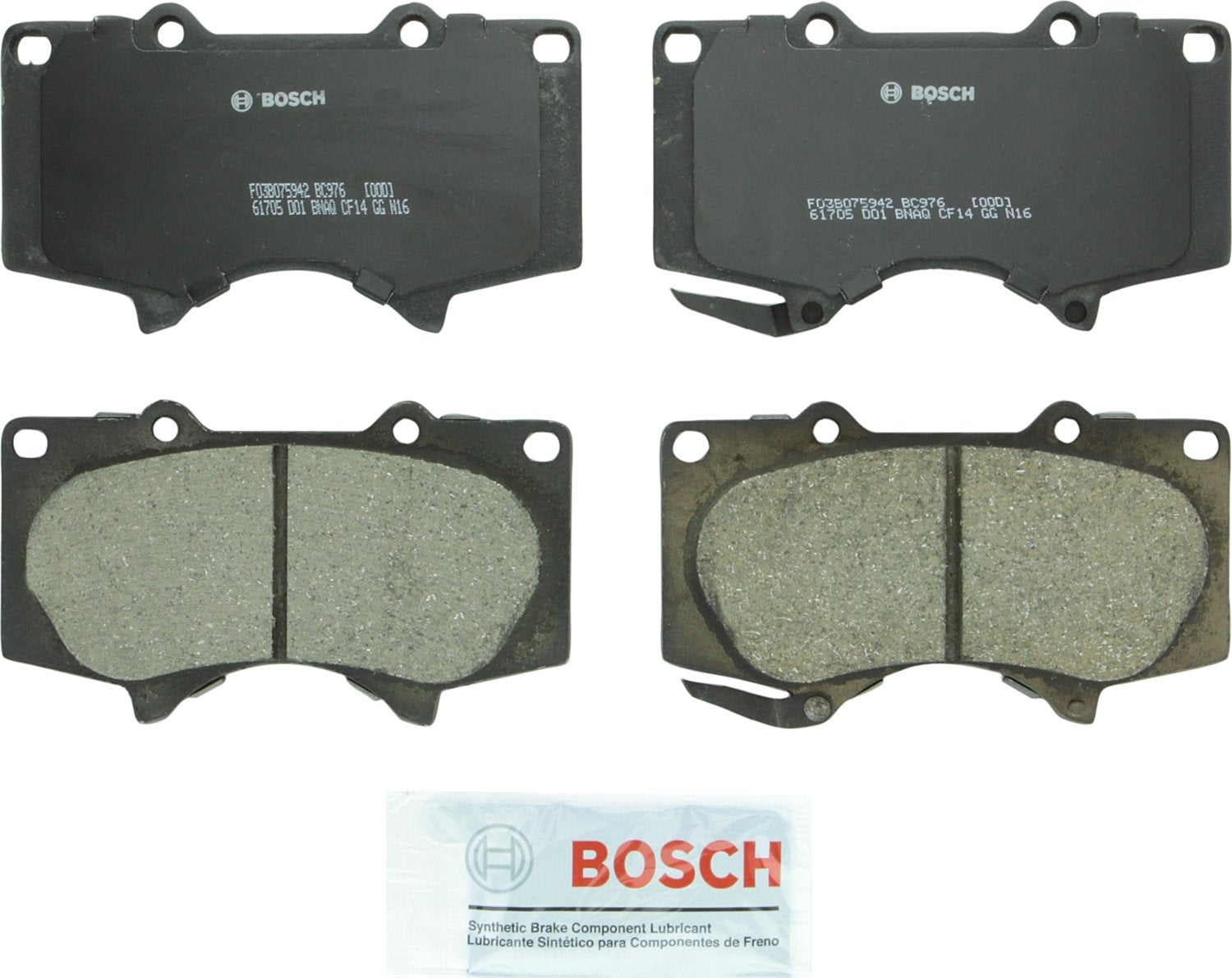 Bosch BC976 front packaging showing product branding and fitment benefit