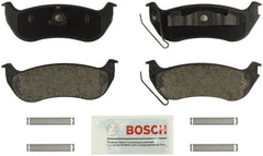 Bosch BE964H rear pads in packaging showing complete axle kit and ready install benefit
