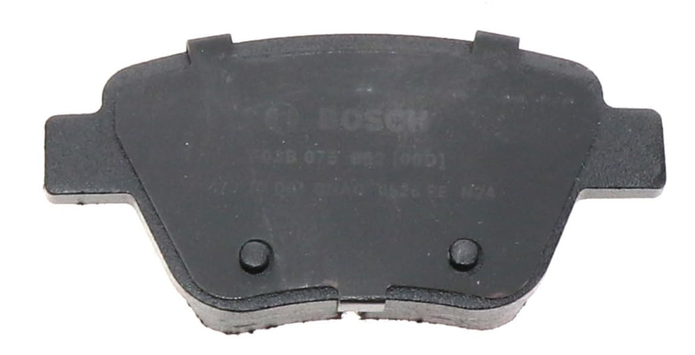 Bosch friction surface detail emphasizing semi‑metallic compound and low dust