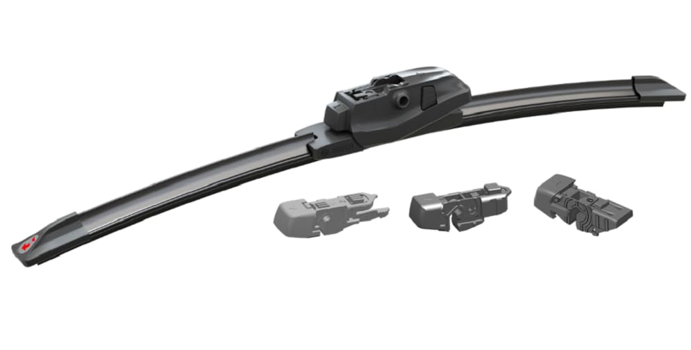Bosch EVO22 installed on windshield showing clear view and improved visibility while driving.
