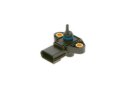 Bosch fuel pressure sensor front view showing connector and body for reliable fit