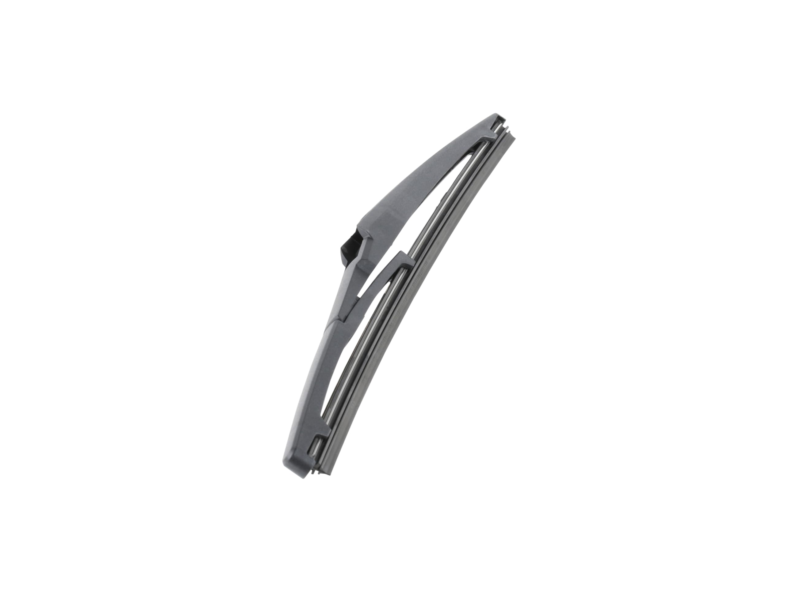 Bosch close-up of graphite-coated rubber edge delivering clean, streak-free wipe