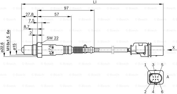 Bosch sensing tip texture showing durable element for stable oxygen reading