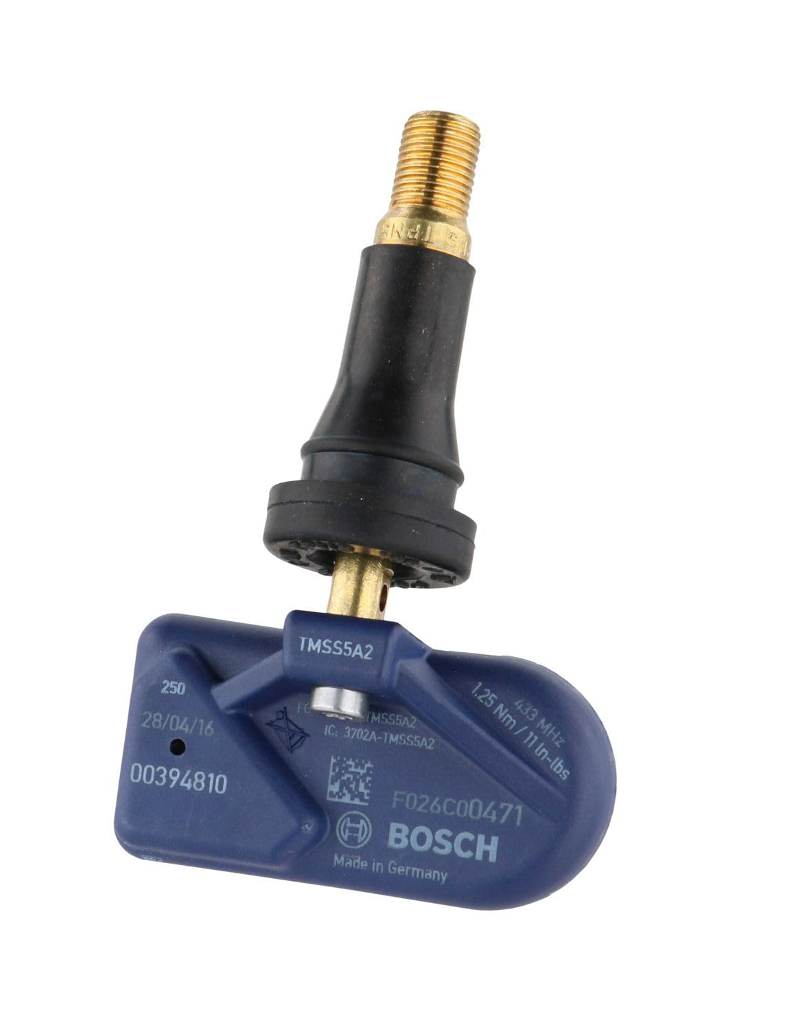 Bosch QF0471 mounted on a steel wheel during service, fast-installation benefit