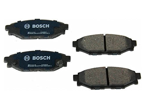 Bosch QuietCast BC1114 installed on rotor demonstrating quiet stopping performance