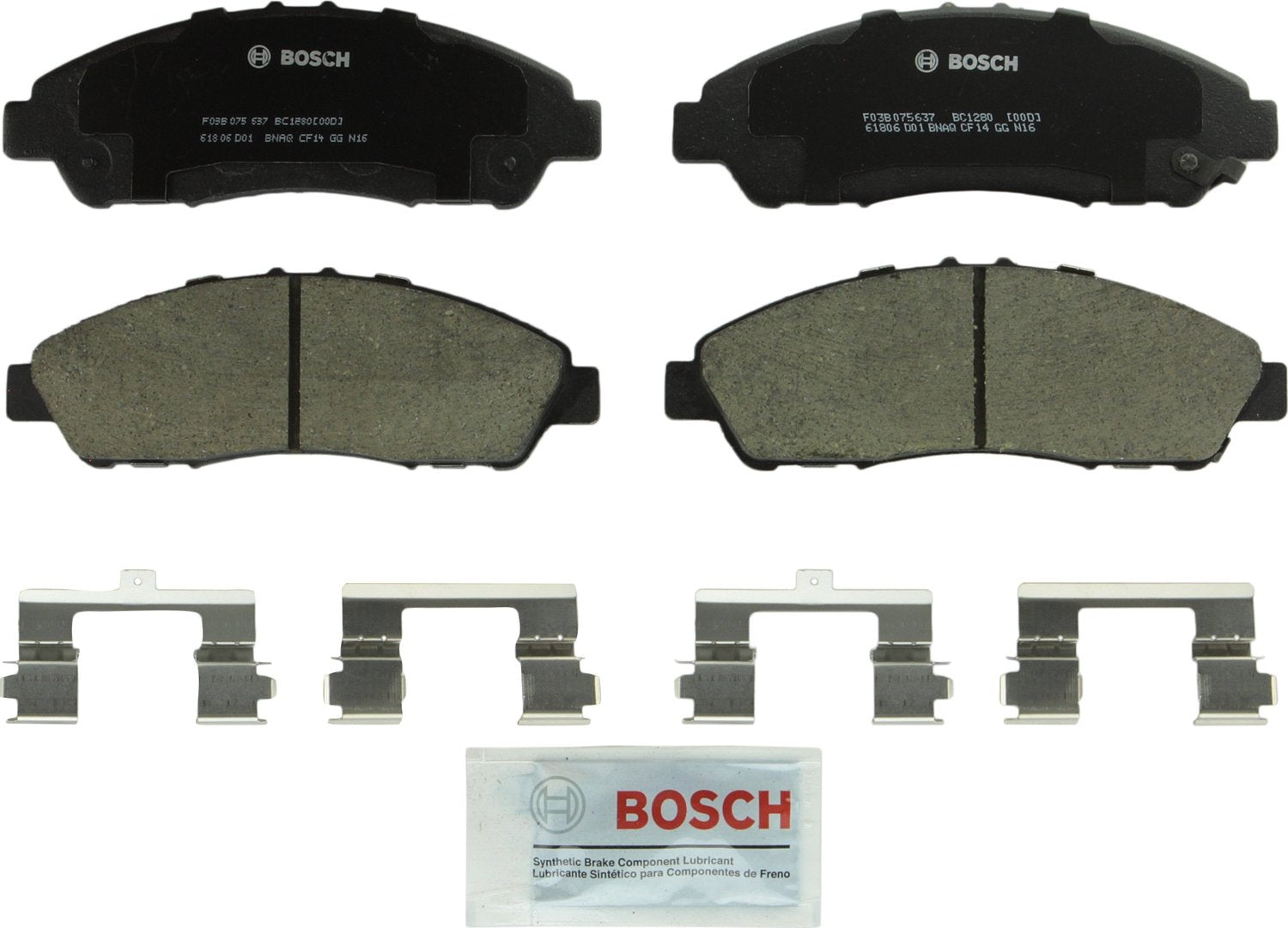 Bosch QuietCast BC1280 front packaging showing product and benefits