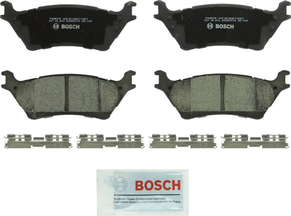 Bosch QuietCast BC1602 packaging front showing product and benefit of OE-style fit