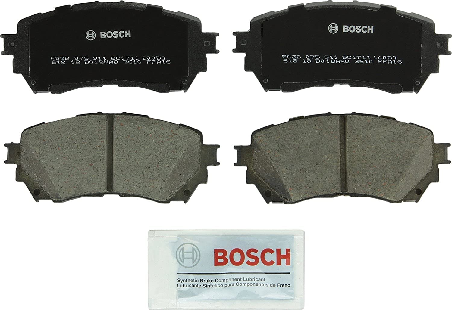 Bosch QuietCast BC1711 front packaging showing product and peace-of-mind