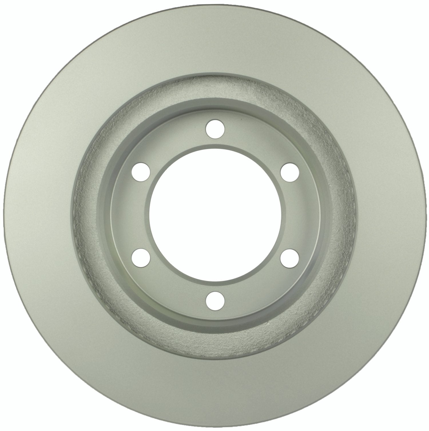Bosch QuietCast rotor braking face close-up showing smooth surface and improved pad contact