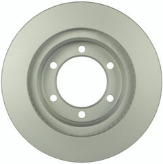 Bosch QuietCast rotor braking face close-up showing smooth surface and improved pad contact