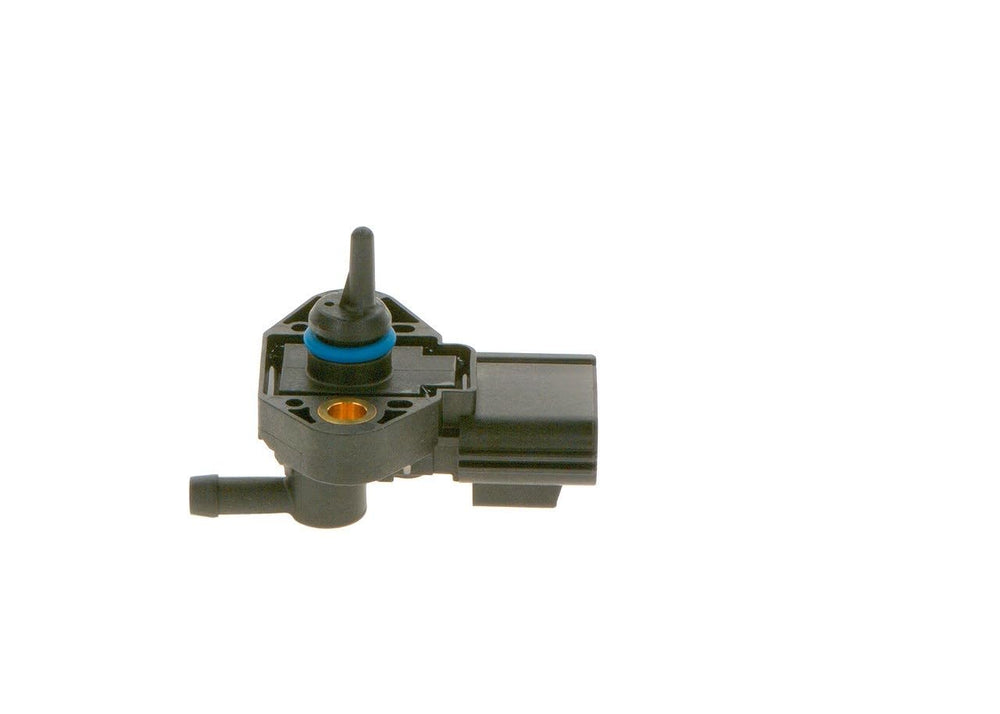 Bosch sensor installed on fuel rail demonstrating accurate in-vehicle fitment