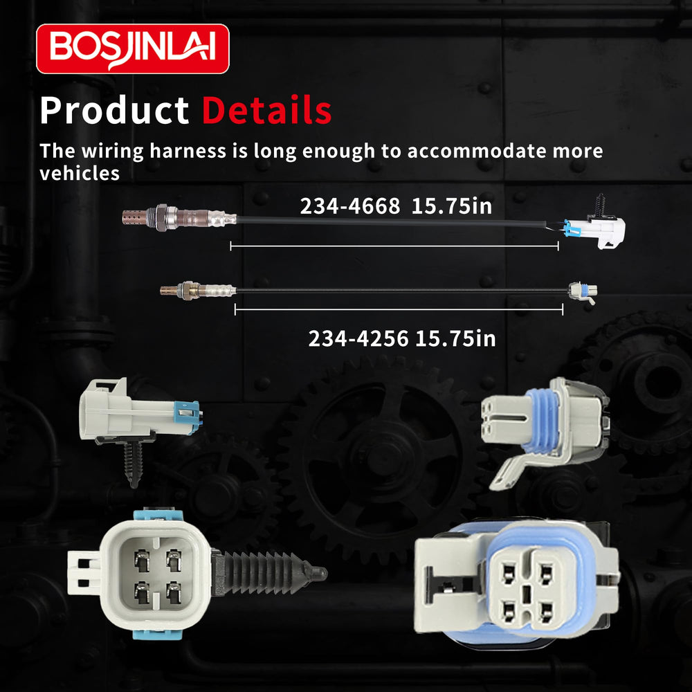 BOSJINLAI sensor wiring length displayed for routing flexibility during install