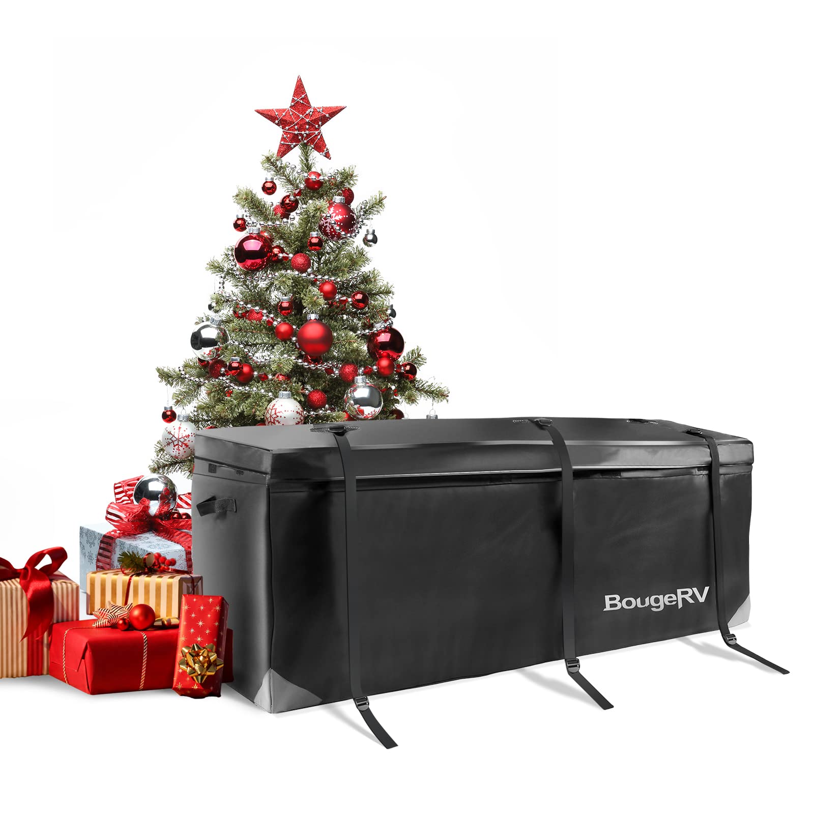 BougeRV in campsite lifestyle scene showing practical travel convenience benefit