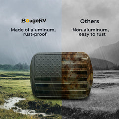 BougeRV side profile installed in receiver showing snug fit and low-profile appearance