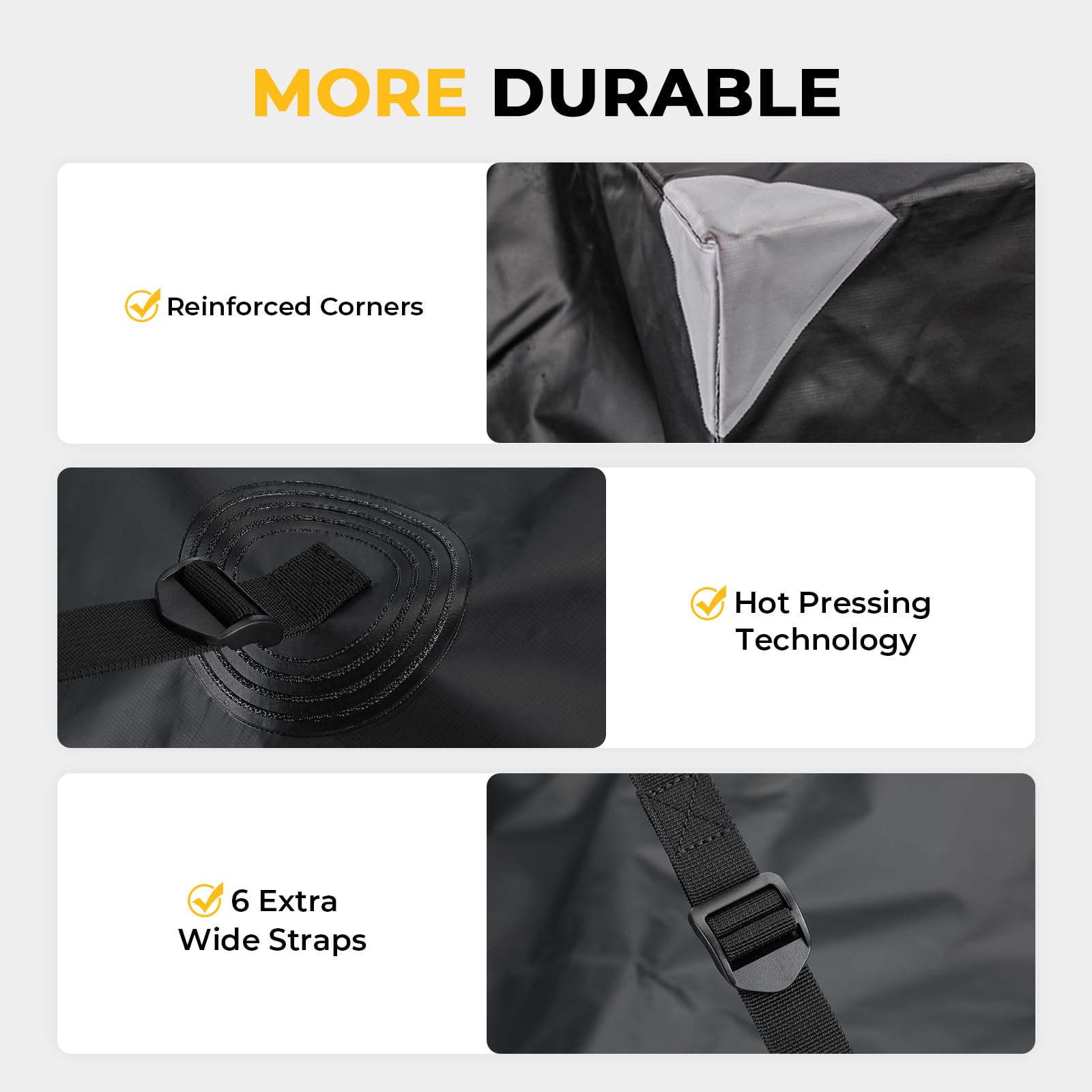 BougeRV waterproof zipper and storm flap detail for moisture protection benefit