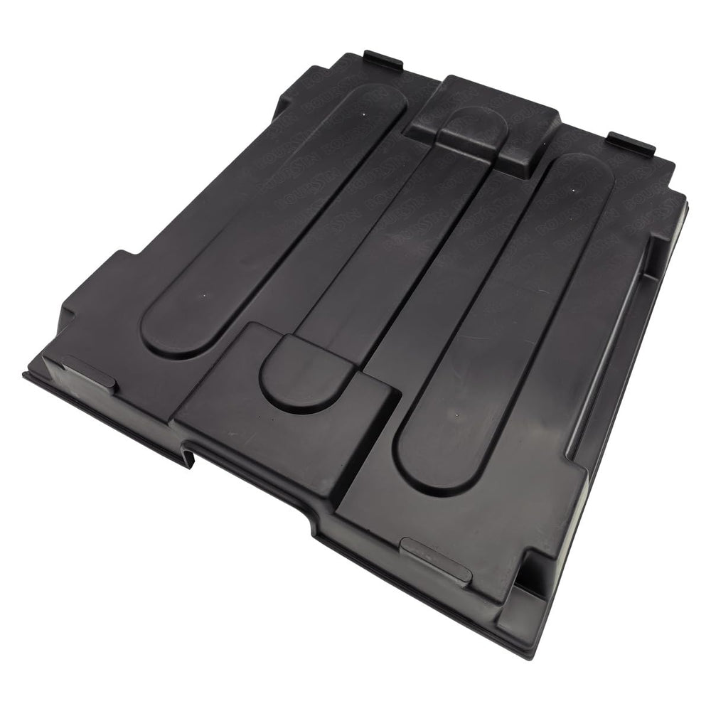 Boursin front view of battery box cover showing fit and protection