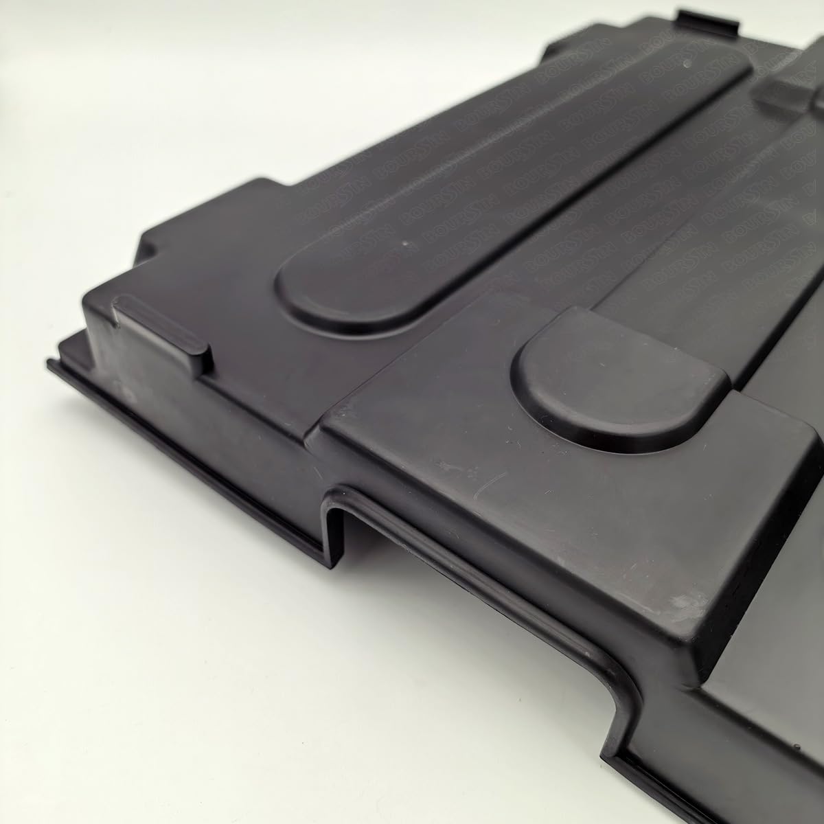Boursin installed on Isuzu NPR battery area offering weather protection
