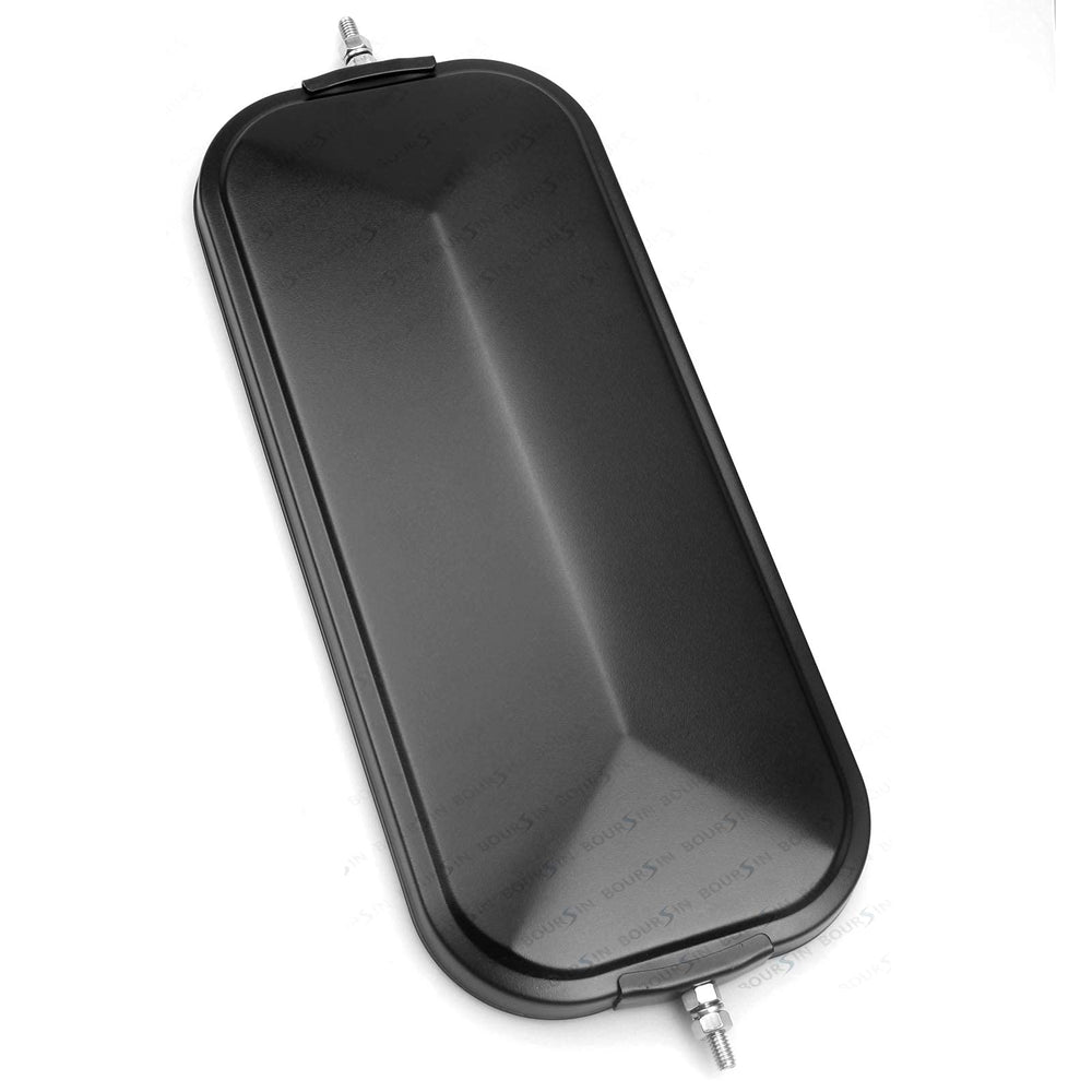 Boursin metal housing detail demonstrating durable black finish and longevity