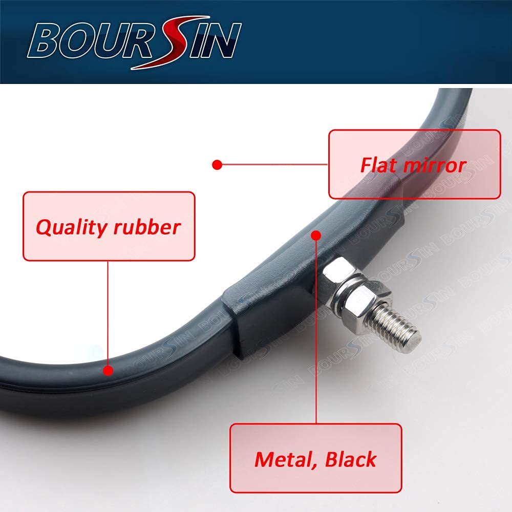 Boursin size comparison 7x16 scale showing large coverage for blind-spot reduction