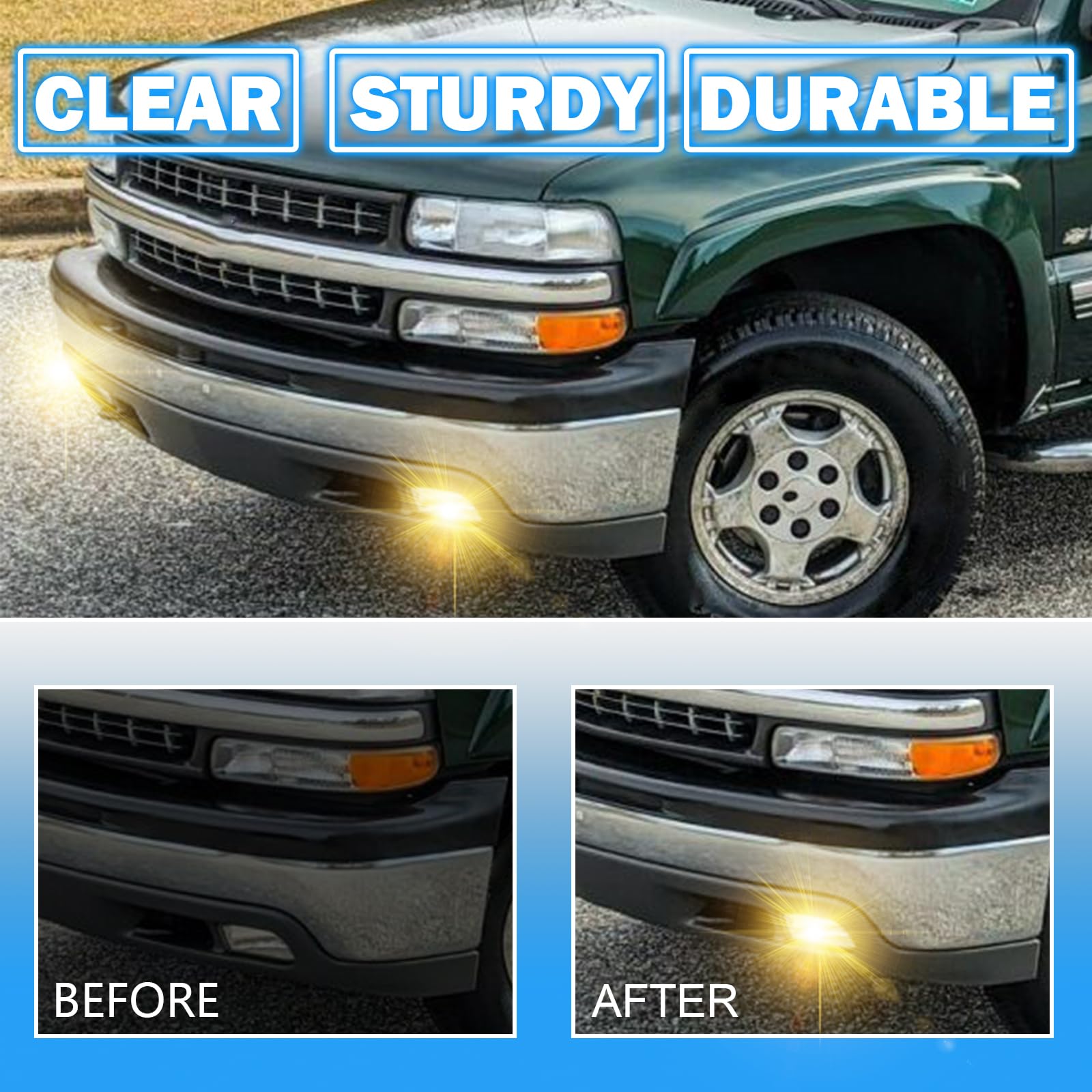 Boxlight mounted on bumper demonstrating direct-fit restoration of factory look