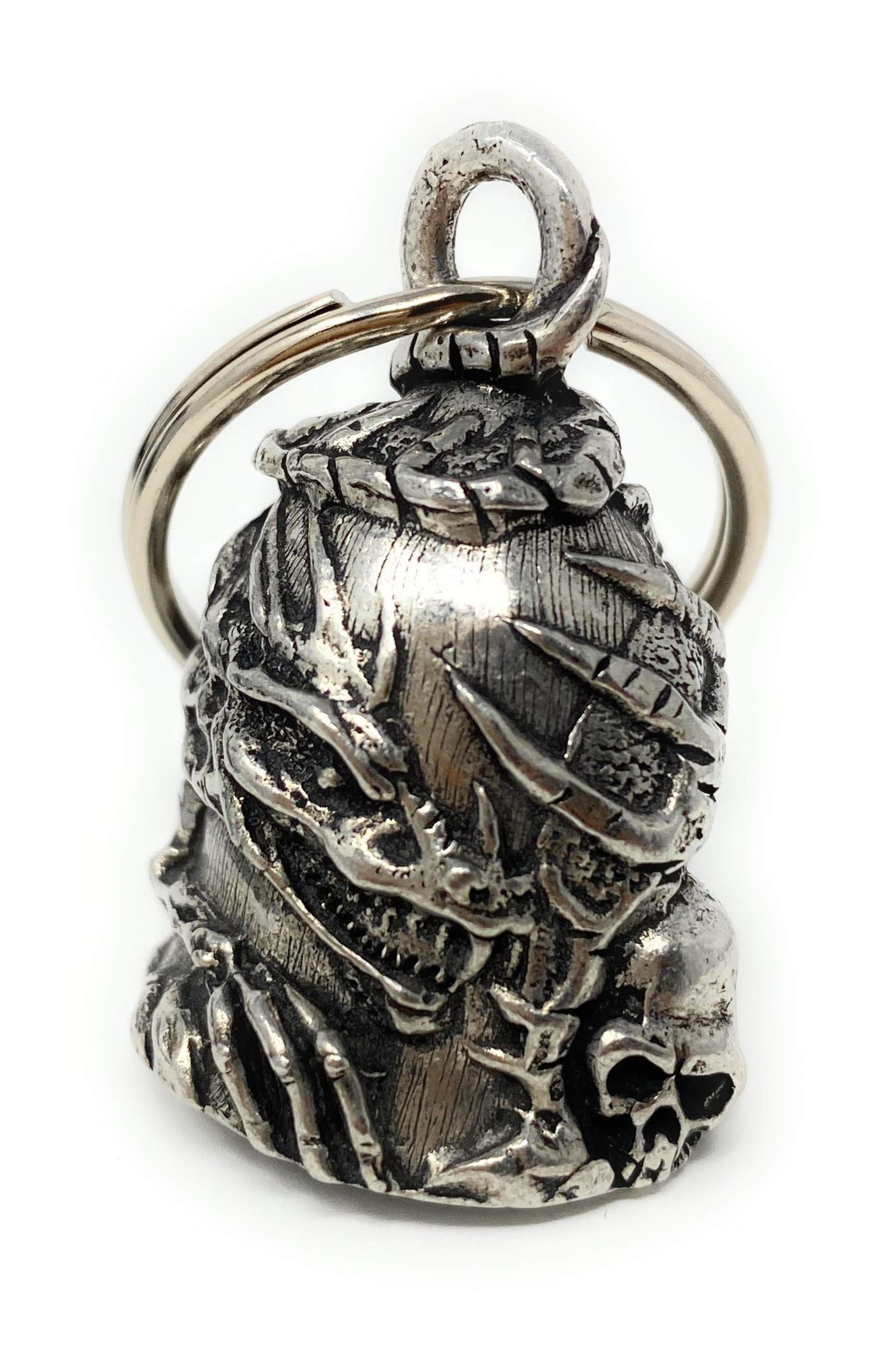 Bravo Bells skull dragon front view showing decorative detail and durable finish