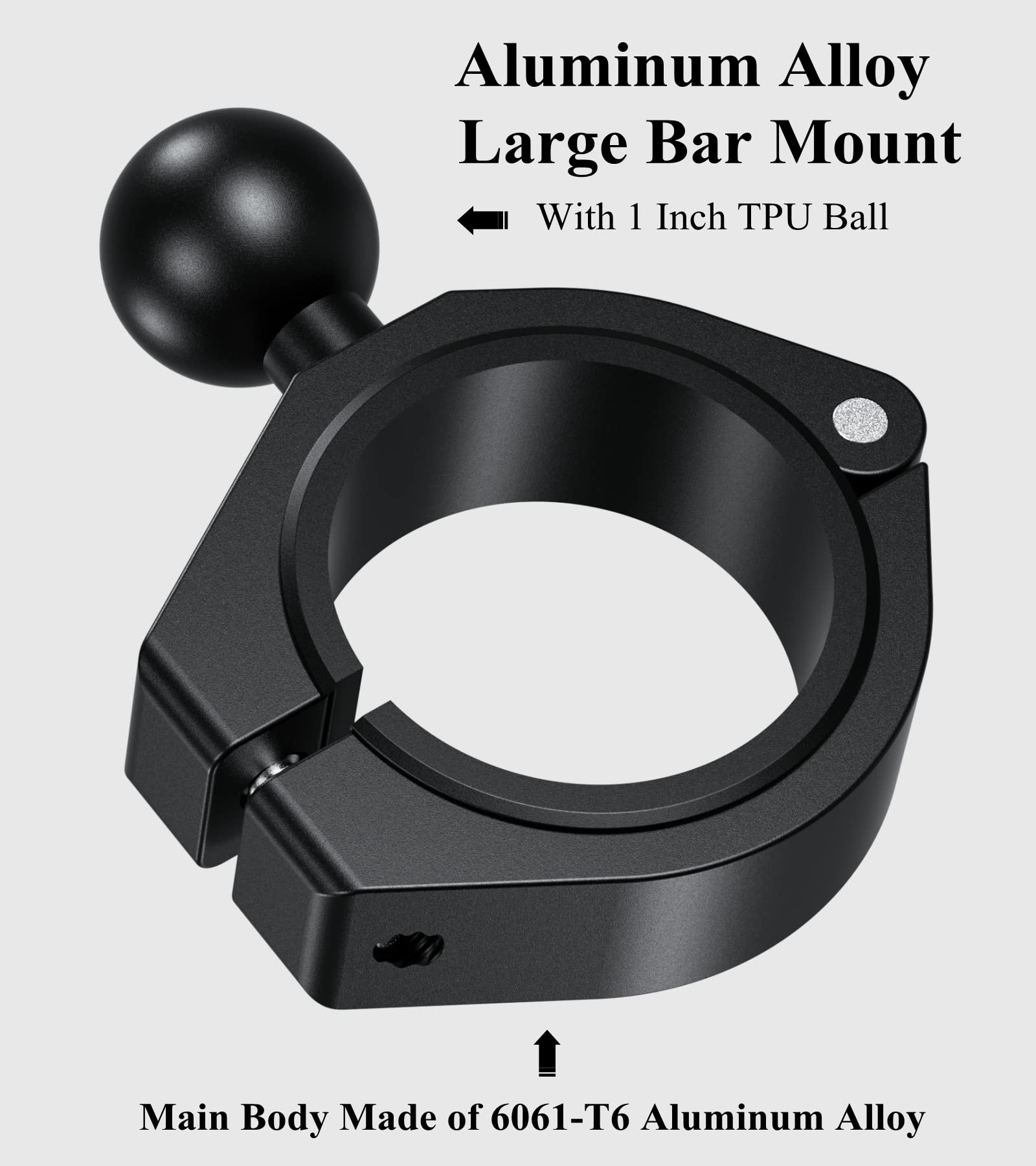 BRCOVAN close-up of TPU over-molded 1-inch ball offering non-slip grip