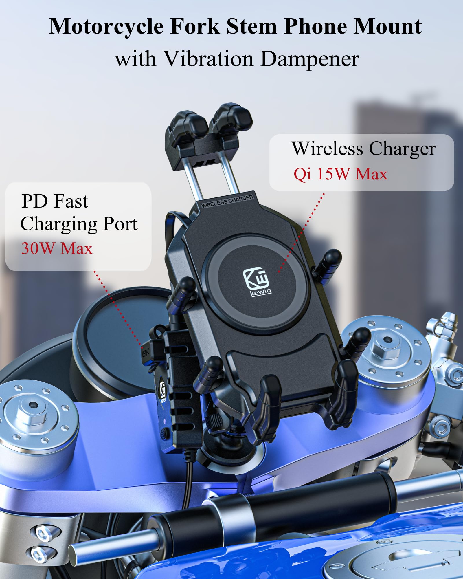 BRCOVAN close-up of Qi wireless pad highlighting fast charging compatibility and secure grip