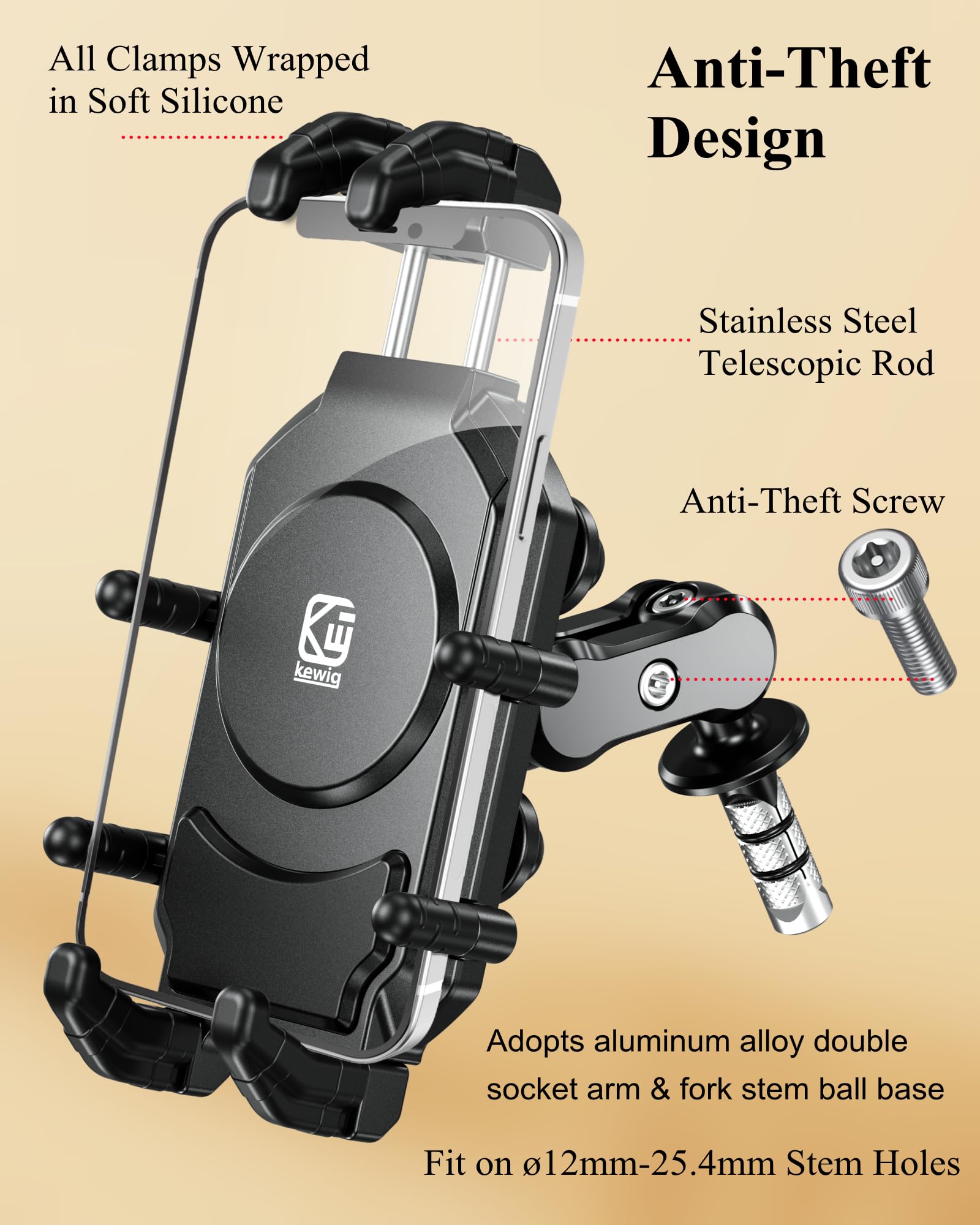 BRCOVAN fork stem ball base detail delivering strong attachment