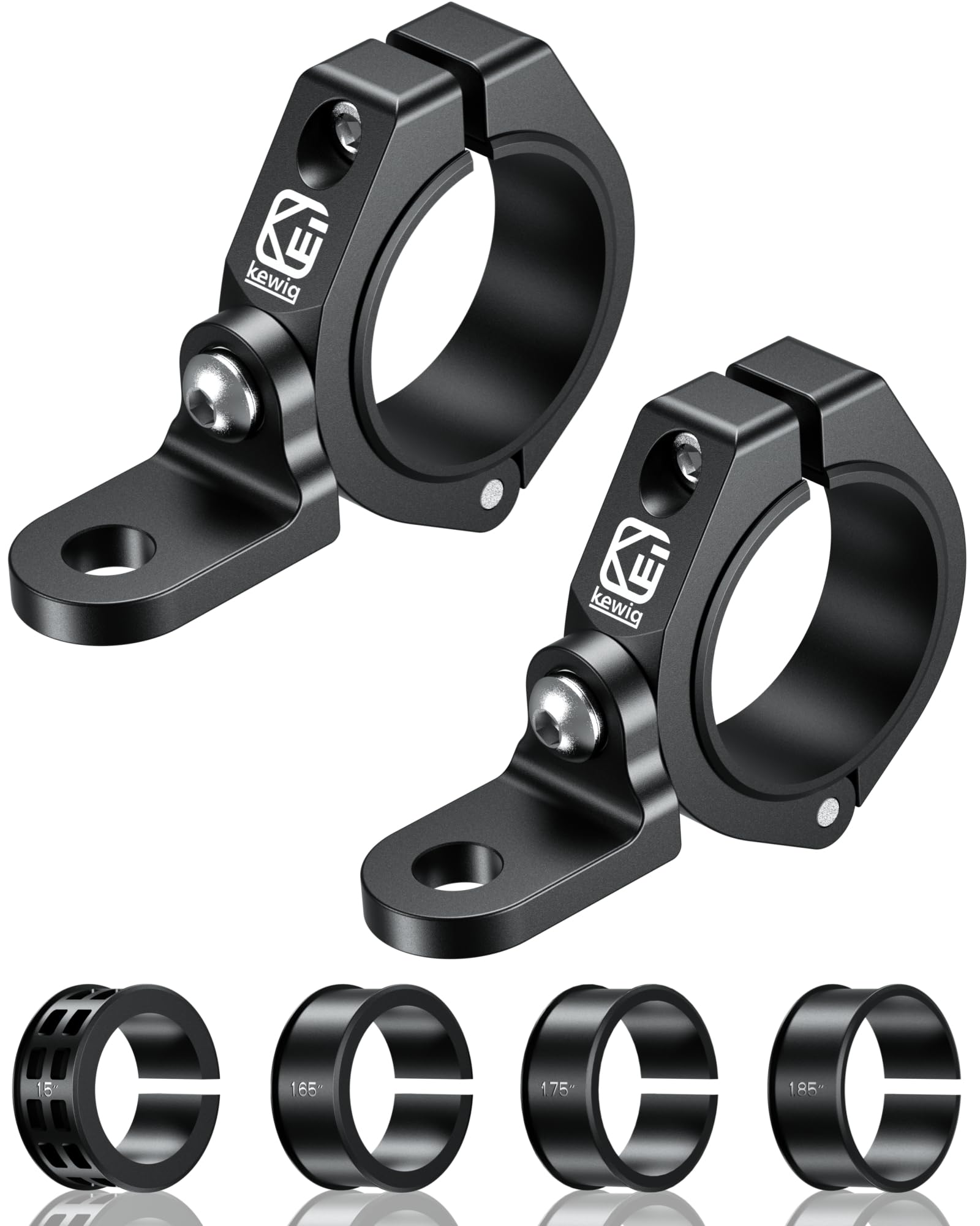 BRCOVAN front-mounted clamps showing secure fit and quick install