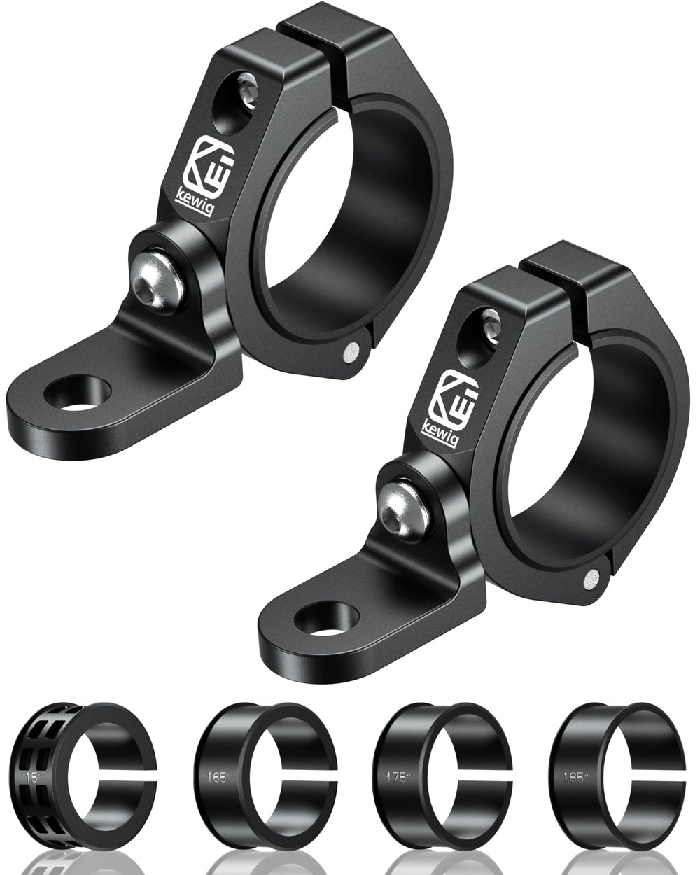 BRCOVAN front-mounted clamps showing secure fit and quick install