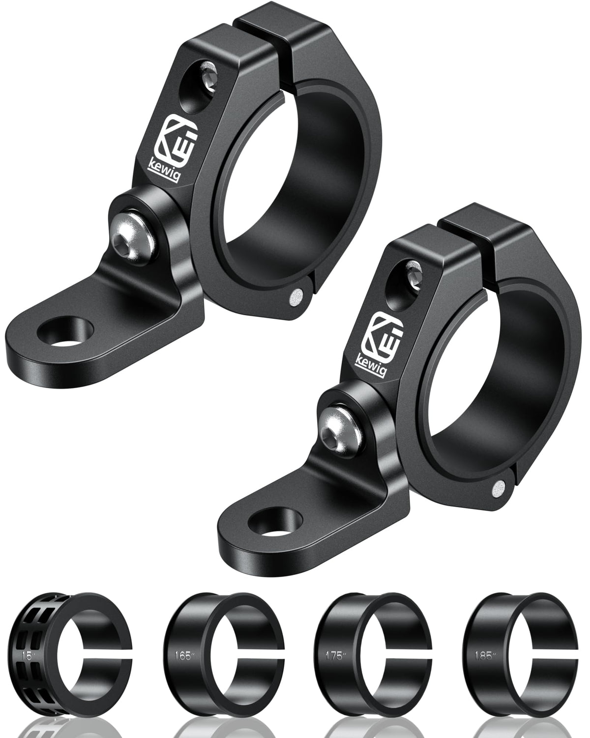 BRCOVAN front-mounted clamps showing secure fit and quick install