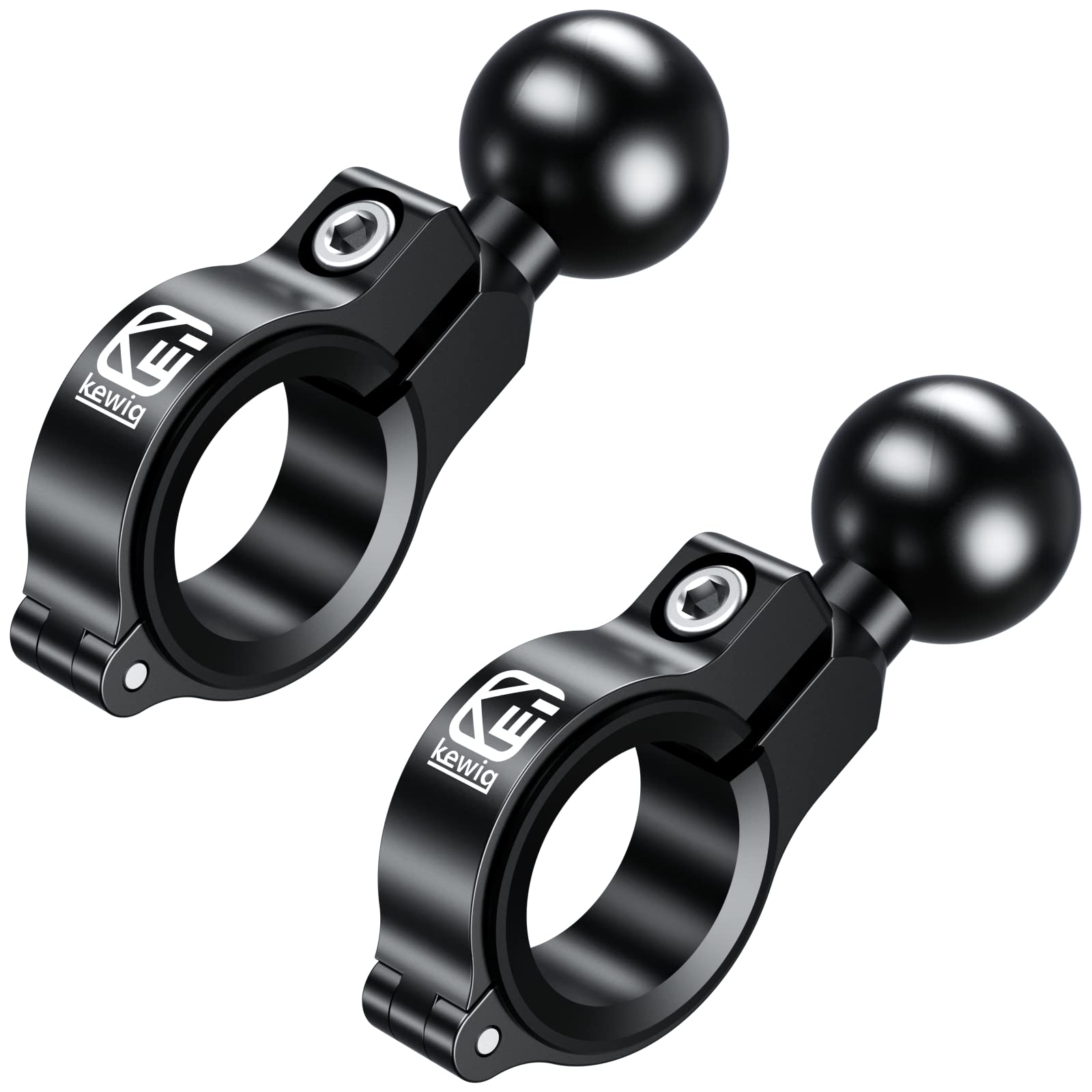 BRCOVAN front view handlebar mount showing solid aluminum build and clamp stability