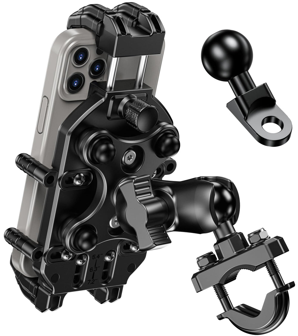 BRCOVAN front view mounted on handlebar showing sturdy hold and visibility