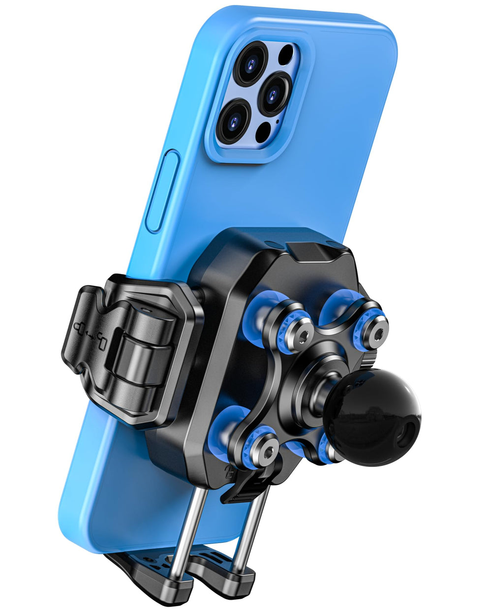 BRCOVAN front view showing secure phone grip and instant lock benefit