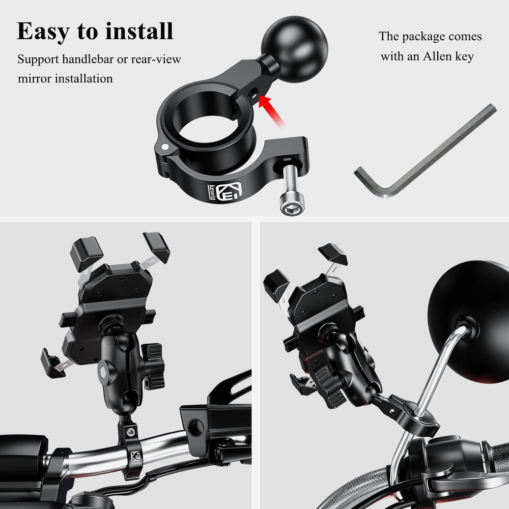 BRCOVAN mounted on bike handlebar demonstrating secure device placement