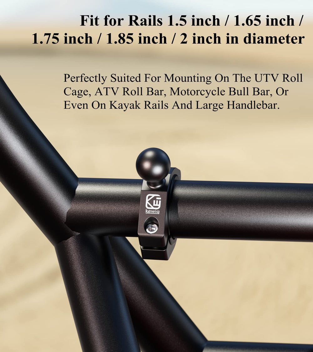 BRCOVAN clamp installed on UTV roll cage delivering vibration resistance