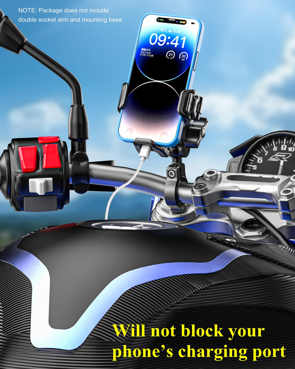 BRCOVAN used while riding to capture video and keep device steady