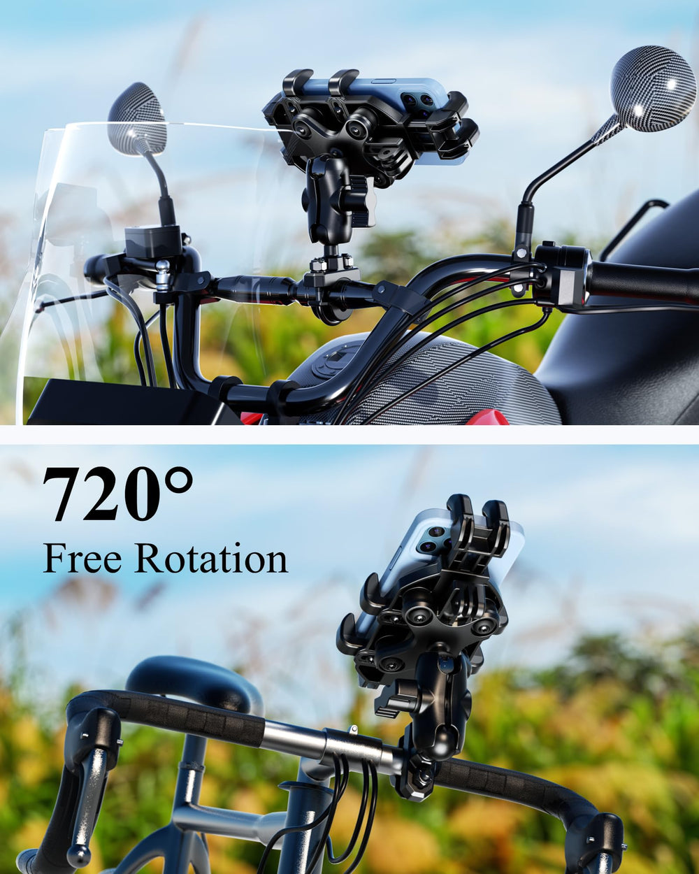BRCOVAN rotated to landscape demonstrating 720-degree viewing flexibility