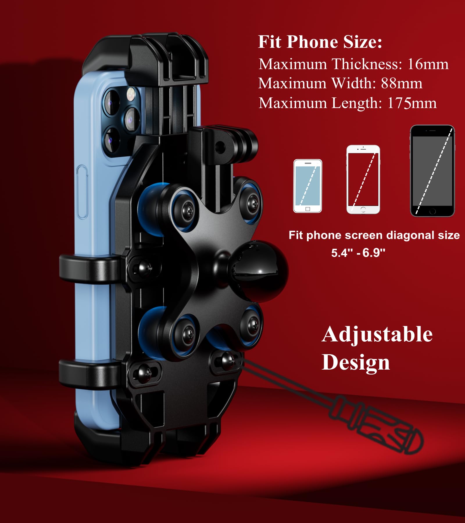 BRCOVAN rotation angle demonstration enables portrait or landscape benefit