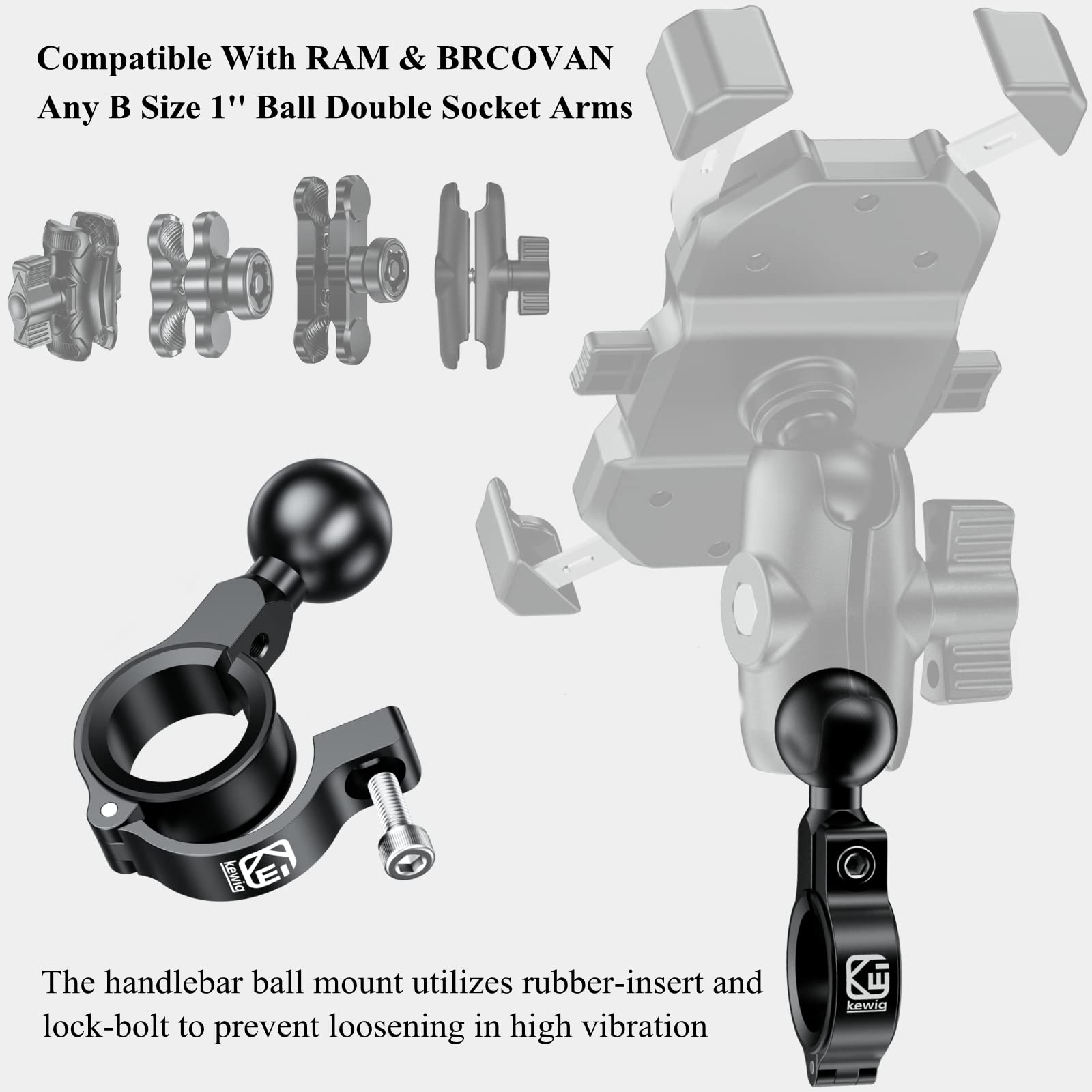 BRCOVAN rubber inserts laid out to show sizes and customizable snug fit