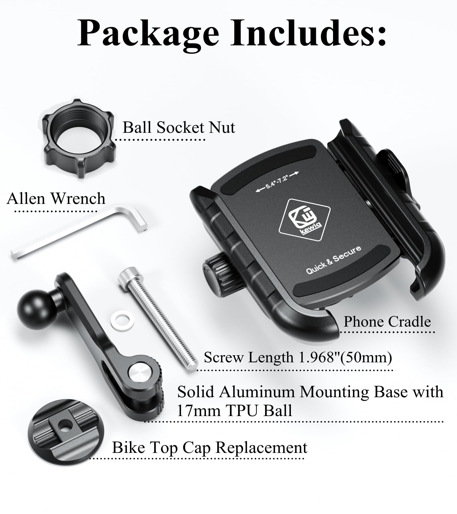 BRCOVAN scale comparison with phone and stem showing size compatibility and fit