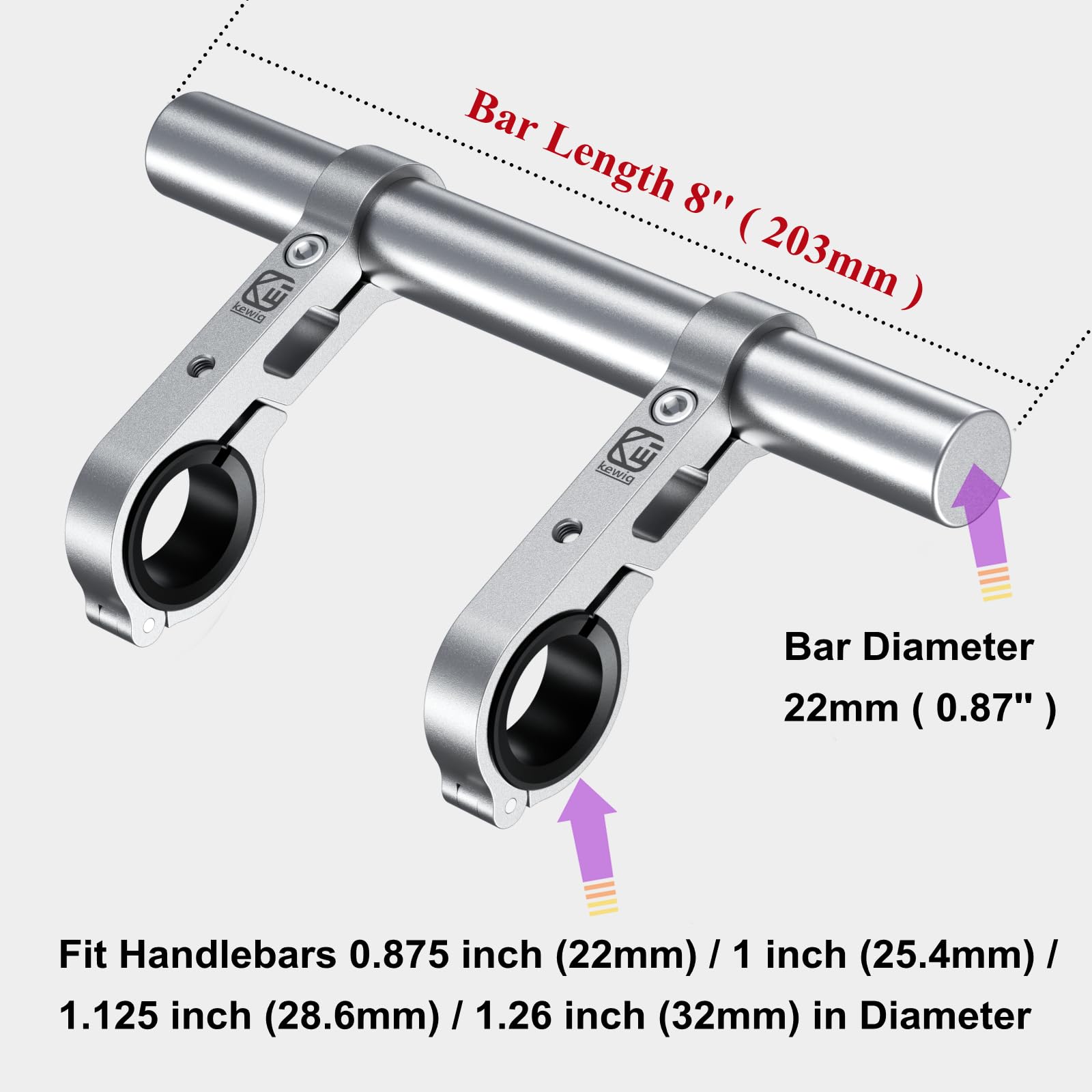 BRCOVAN side profile showing 8-inch length for multiple attachments